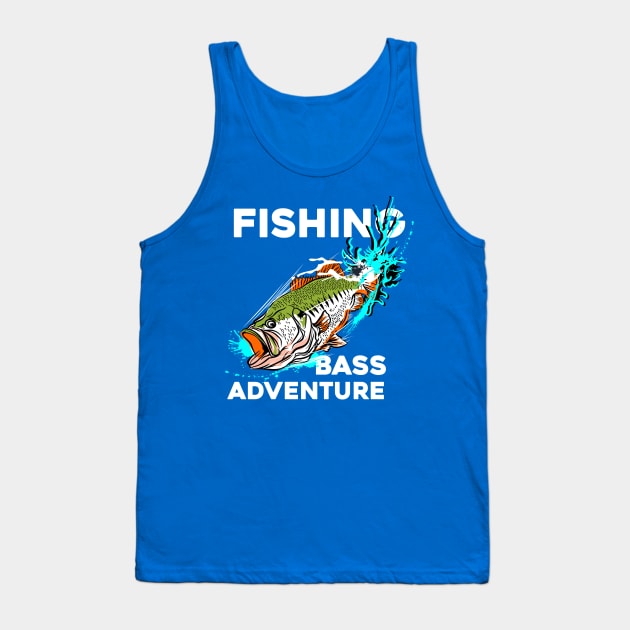 FISHING BASS ADVENTURE Tank Top by beanbeardy